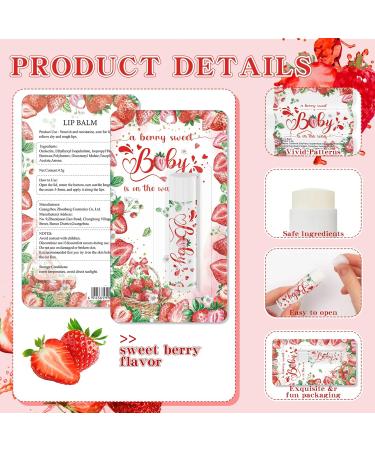 30 Pack Strawberry Baby Shower Games Lip Balms Bulk Games Prizes Party Gifts for Guests Friends Gender Reveal Favors Decorations Souvenirs Baby Shower Valentine's Gift Bags Stuffers(Strawberry) - Buy Online on GoSupps.com