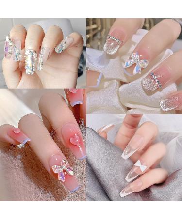 550pcs 3D Assorted Mix Color Nail Charms - Rhinestones, Pearls, Beads for Manicure and DIY Crafts - S6-mix1 - Buy Online on GoSupps.com