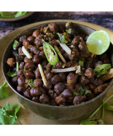Rani Kala Chana 64oz (4lbs) - All Natural, Gluten Friendly, Non-GMO, Vegan | Indian Origin Black Chickpeas with Skin - 1.81kg Pack - Buy Online on GoSupps.com