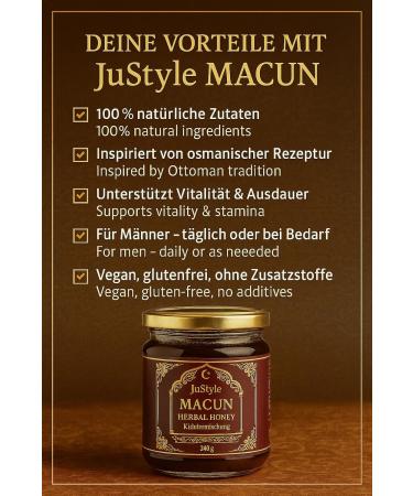 Safranilay Macun Natural herbal paste for longlasting energy and vitality high dose with ginkgo ginseng flower honey and ginger immediate effect for active men 2 - Buy Online on GoSupps.com