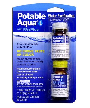 Potable Aqua Water Purification Value Pack 150 Tablets + PA Plus 150 Tablets Super Saver Size Package - 300 Tablets Total