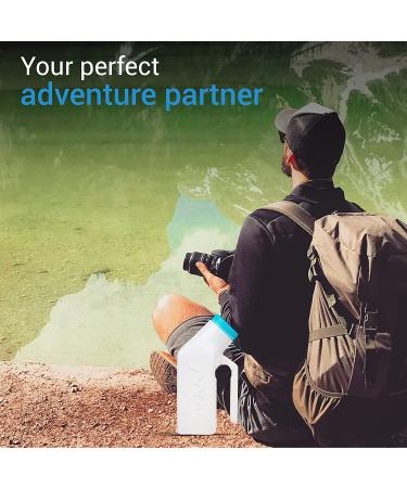 Mea Care Glow in The Dark Urinals for Men (2 Pack) | 32oz/1000ml Thick Plastic Bottles | Travel, Aged & Incontinence Solution - Buy Online on GoSupps.com