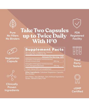 Armor 3 Astragalus Pure 1000mg Capsules - Immune System & Stress Support - Buy Online on GoSupps.com