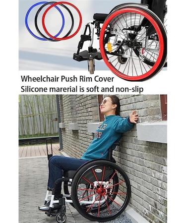 Wheelchair Push Rim handrim Covers 24inch Non-Slip Wheelchair Push Rim Grips 1 Pair Silicone Wheelchair Hand Push Cover Rear Wheel Grips Cover Wheelchair Accessories(Orange 24in) 24in Orange - Buy Online on GoSupps.com