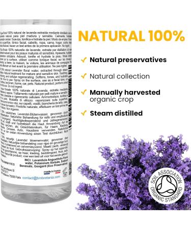 Tonic Lotion Organic Lavender Hydrosol Water Hair Spray Linen Spray Balancing Oily Skin Uplifting Skin Regenerative Toner Deep Sleep Pillow Aroma 200 ml - Buy Online on GoSupps.com