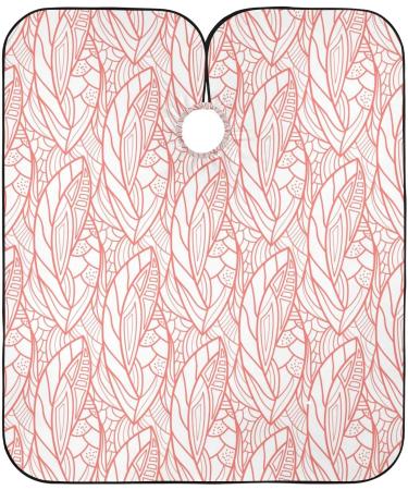 Waterproof Barber Cape - Pink Leaf Lace & Cheetah Haircut Bib | Unisex Hair Cutting Cape for Men - International Shipping - Buy Online on GoSupps.com