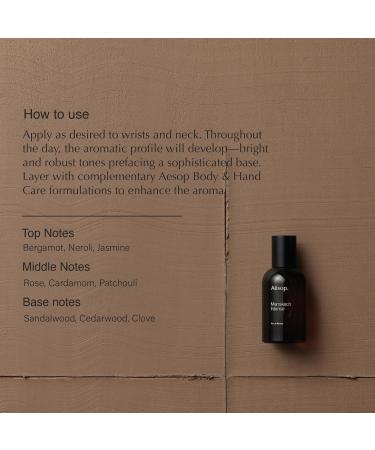 Aesop Marrakech Intense Eau de Parfum | Woody Spicy Floral Fragrance | Sandalwood Clove Cardamom | Unisex | 1.6 oz - Buy Online on GoSupps.com