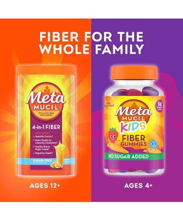 Metamucil Daily Fiber Supplement Orange Smooth Sugar Free Psyllium Husk Fiber Powder 180 (OLD) - Buy Online on GoSupps.com