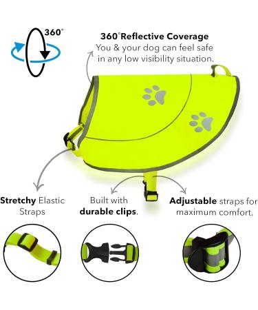 Dog West Security Reflective Hunting Waterproof Vest - Comfortable Sizes XS-XXL | Optimal Day & Night Visibility in Orange/Yellow - Buy Online on GoSupps.com