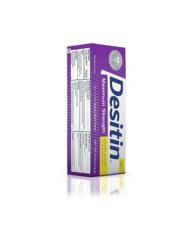 Desitin Maximum Strength Baby Diaper Rash Cream 4 Oz - 40% Zinc Oxide for Relief & Prevention - Buy Online on GoSupps.com