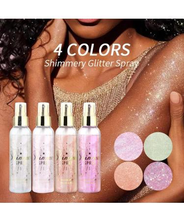 SOVONCARE Hair and Body Glitter Spray Instant Sparkly Glow for Women | Quick-Drying Non-Sticky Hairspray & Body Shimmer | 4.7 oz Orange - Buy Online on GoSupps.com