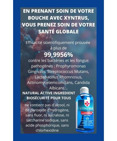 Antiseptic Mouthwash | Bio-Mouthwash XYNTRUS | Mouthwash | Mouthwash | 50 Uses | Mint | 5 Hours | For Viruses | Bacteria | Fungal | Alcohol Free Mouthwash - Buy Online on GoSupps.com