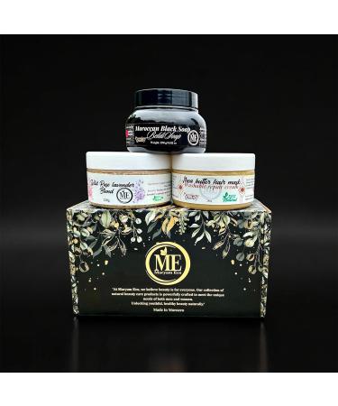 Maryam Eco Coarse Lavender & Wild Rose Bath Face & Hair Scrub | 100% Natural Moroccan Exfoliation Hydration & Relaxation for Radiant Skin & Healthy Hair | Made in Morocco | 120 g / 4.23 oz - Buy Online on GoSupps.com