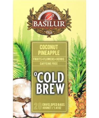 BASILUR Cold Brew - Th fruit d caf in aux ar mes de noix de coco et d'ananas th froid en sachets 20 x 2 g (1) - Buy Online on GoSupps.com