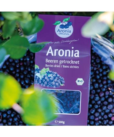 Buy Organic Dried Aronia Berries 500g - Vegan & Preservative-Free | Premium Quality Superfood - Buy Online on GoSupps.com