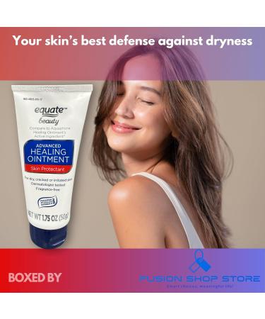 Moisturizer for Dry Cracked or Irritated Skin- Fragrance Free Ointment 1.75 oz (Pack of 1) Boxed By Fusion Shop Store - Buy Online on GoSupps.com
