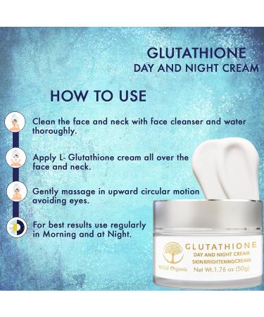 Glutathione Day & Night Cream for Radiant Skin | Anti-Wrinkle Glow & Softness - 50gm | Men & Women - Buy Online on GoSupps.com