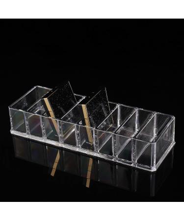 OKVGO Acrylic Cosmetic Organizer Clear 8 Compartment Makeup Holder for Eyeshadow Blush Highlighter & Powder Perfect for International Shipping - Buy Online on GoSupps.com