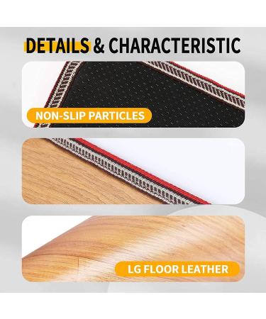Livtribe AC 230V Heated Floor Mat - Electric Heated Foot Warmer Carbon Crystal Heating Pad for Home & Office - Cozy Brown - Buy Online on GoSupps.com