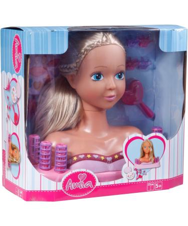 Amia make-up and hairdressing head with accessories 27 cm