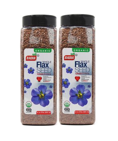 Organic Flax Seed Whole  22 oz - Buy Online on GoSupps.com