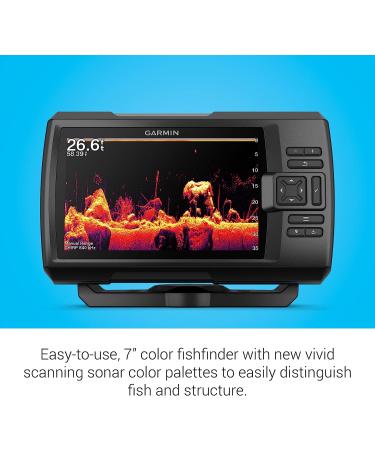 Garmin Striker Vivid 7cv 7-Inch Color Fishfinder with Transducer - Vivid Scanning Sonar - Easy-to-Use (010-02552-00) - Buy Online on GoSupps.com