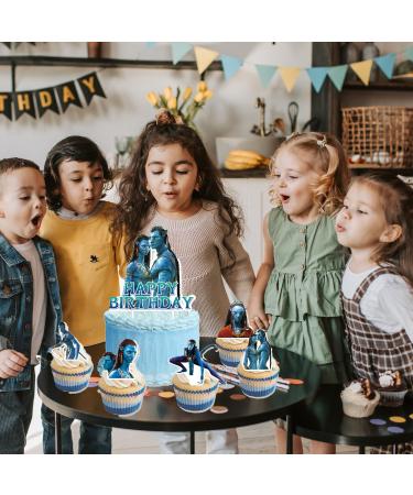 Denoar 25Pack Avatar Cake Toppers Cupcake Toppers Avatar Birthday Party Decoration Cake Decorations for Avatar Birthday party Supplies - Buy Online on GoSupps.com