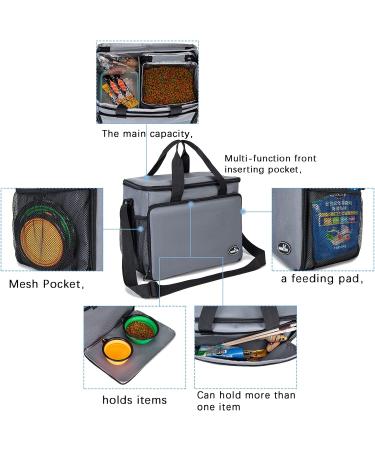 Buy Wakytu Airlines Approved Dog Travel Bag - All-in-One Carrier for Accessories Food & Napf - Perfect for Large Dogs (32L) - Buy Online on GoSupps.com
