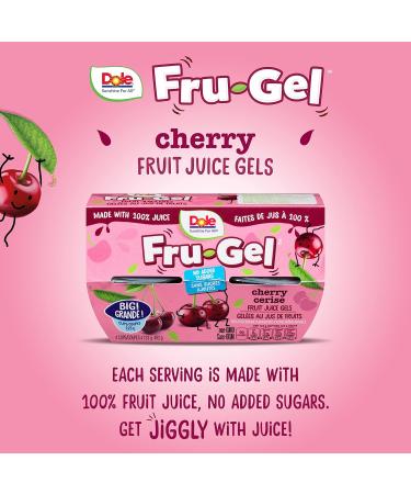 Dole Fru-Gel Cherry Fruit Juice Gels Fun and Healthy School Snack your kids will love! Made with 100% Fruit Juice & No Added Sugar (123g 24 Total Cups) - Buy Online on GoSupps.com