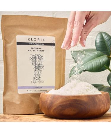 KLORIS Soothing CBD Bath Salts (500g Bag with 1000mg CBD) - Buy Online on GoSupps.com