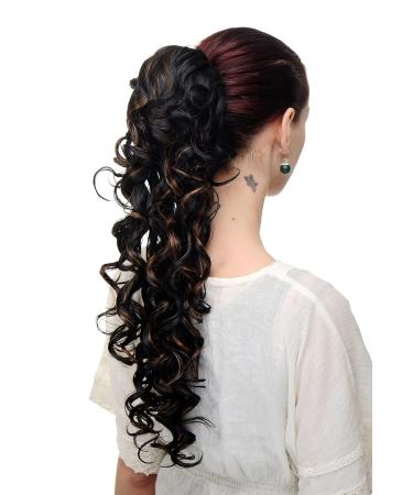 Buy WIG ME UP Hairpiece Ponytail Braid - Black & Red-Brown Curls 55 cm - JL-3266-1BF30 | International Shipping Available - Buy Online on GoSupps.com