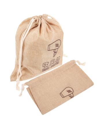 TOVINANNA 2pcs Portable Drawstring Bag Portable Hair Dryer Bags Blow Dryer Retractable Cord Travel Bag Cloth