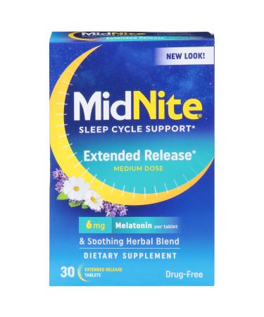 Midnite Extended Release Melatonin Drug Free 30 Count