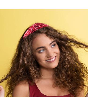 Duufin 6-Piece Paisley Boho Knot Headbands for Women and Girls - Vintage Twisted Cross Knot Design - Classic Colors - Buy Online on GoSupps.com