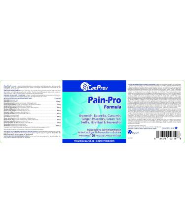 CanPrev Pain-Pro Formula | 120 v-caps l For Joints And Muscle Pain l Reduces Pain Due To Infammation - Buy Online on GoSupps.com