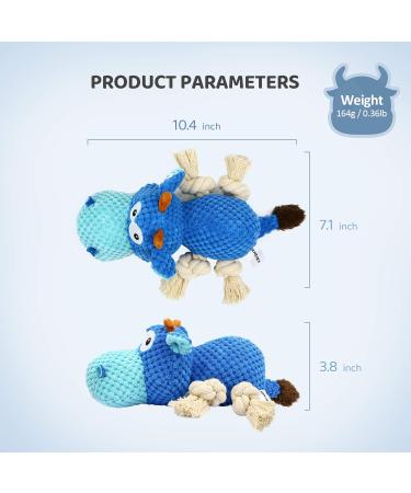 Buy Iokheira Interactive Dog Toys - Durable Squeaky & Cotton Toys for All Dogs - Buy Online on GoSupps.com