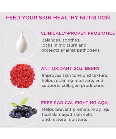 Skincare Fresh Hydration Probiotic Day Cream - Natural Clean Beauty Moisturizer with Probiotics Acai Vitamin C & E | 1.7 fl oz - Buy Online on GoSupps.com