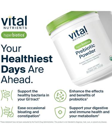 Hyperbiotics Vital Nutrients Organic Prebiotic Fiber Powder | Supports Gut Health and Digestive Regularity - Vegan Organic Fiber Powder | 54 Servings - Buy Online on GoSupps.com