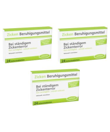 Trendimport Joke Tablets/Joke Dragees Set of 3 Bitchy Calming Tablets 24 Pieces (Pack of 3) Green