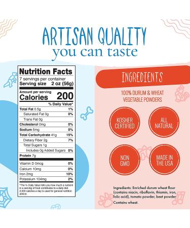 Pastabilities Tennis Pasta - Fun Tennis Racket Shaped Noodles for Kids - Non-GMO Natural Wheat Pasta 14 oz (2 Pack) - Buy Online on GoSupps.com