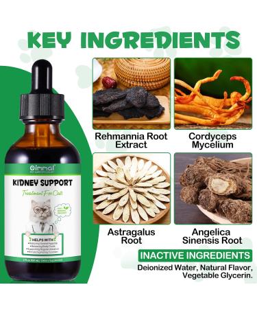 Kidney Support Drops for Dogs and Cats 60ml for Healthy Kidney Function in Cats and Dogs Natural Herbal Supplements Increase Immunity (Cats) - Buy Online on GoSupps.com