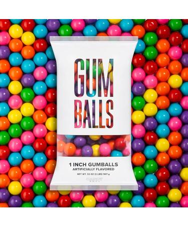 Shop Candy Envy Assorted 1 Inch Gumballs - 2lb Bag | 113 North American Made & Kosher Certified Gumballs International Shipping Available - Buy Online on GoSupps.com