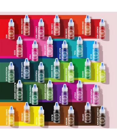 Food Coloring - 33 Food Grade Vibrant Colors Food Coloring Liquid Set Food Dye Color for Baking Icing Cookie Cake Decorating Easter Egg DIY Making Supplies Kit - 0.25 Fl. oz (6 ml)/Bottles - Buy Online on GoSupps.com