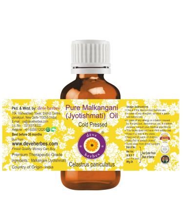 Buy Pure Malkangani Oil 30ml - Cold Pressed Jyotishmati Oil with Glass Dropper | International Shipping Available - Buy Online on GoSupps.com