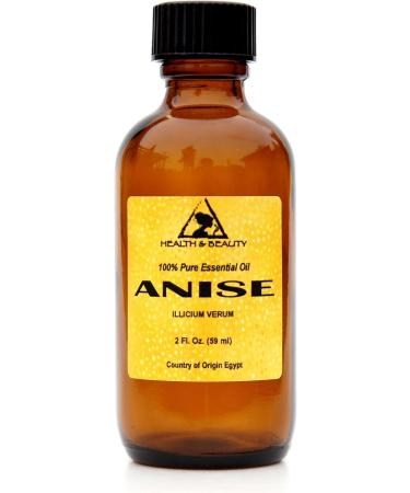 Anise Essential Oil Aromatherapy 100% Pure Natural 2 oz 59 ml - Buy Online on GoSupps.com