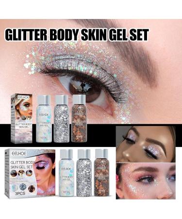 5 Eye Sequin - Face with 5 Colors - Cosmetic Liquid Stage Makeup Shimmering Eye Shadow Flash Sequin for Girls Women All Seasons Generic 5 Pcs Suit - Buy Online on GoSupps.com