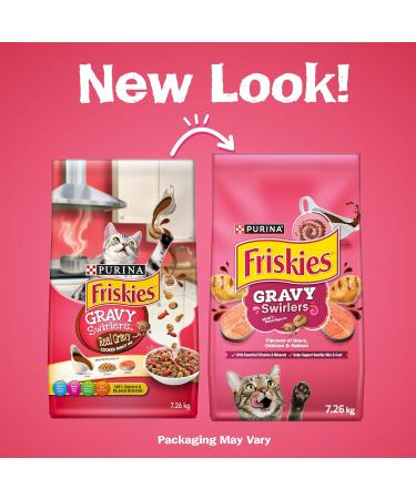 Friskies Gravy Swirlers Dry Cat Food - 7.26 kg Bag - Buy Online on GoSupps.com