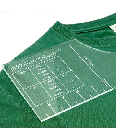 T-Shirt Rulers Guide - Shirt Alignment Tool for Vinyl & Sublimation Designs with Built-in Size Chart - HTV Alignment Tool, Transparent - Buy Online on GoSupps.com