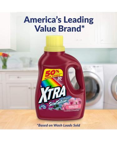 Xtra Liquid Laundry Detergent Summer Fiesta 75oz - Powerful Cleaning Fresh Scent International Shipping Available - Buy Online on GoSupps.com