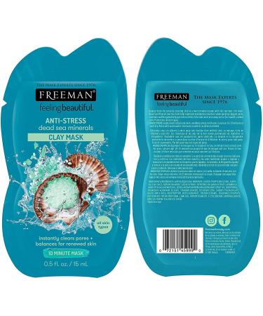 Freeman Facial Mask Variety Pack - Clay, Gel, Mud & Peel-Off Masks 18 Count Sachets for Hydrating, Detoxifying, Clearing & Rejuvenating Skin - Travel-Friendly Skincare - Buy Online on GoSupps.com